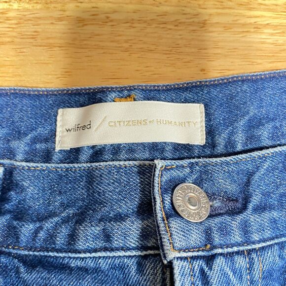 Wilfred X Citizens Of Humanity Liv Straight Step Raw Hem Jeans Women's 30 - Picture 4 of 12